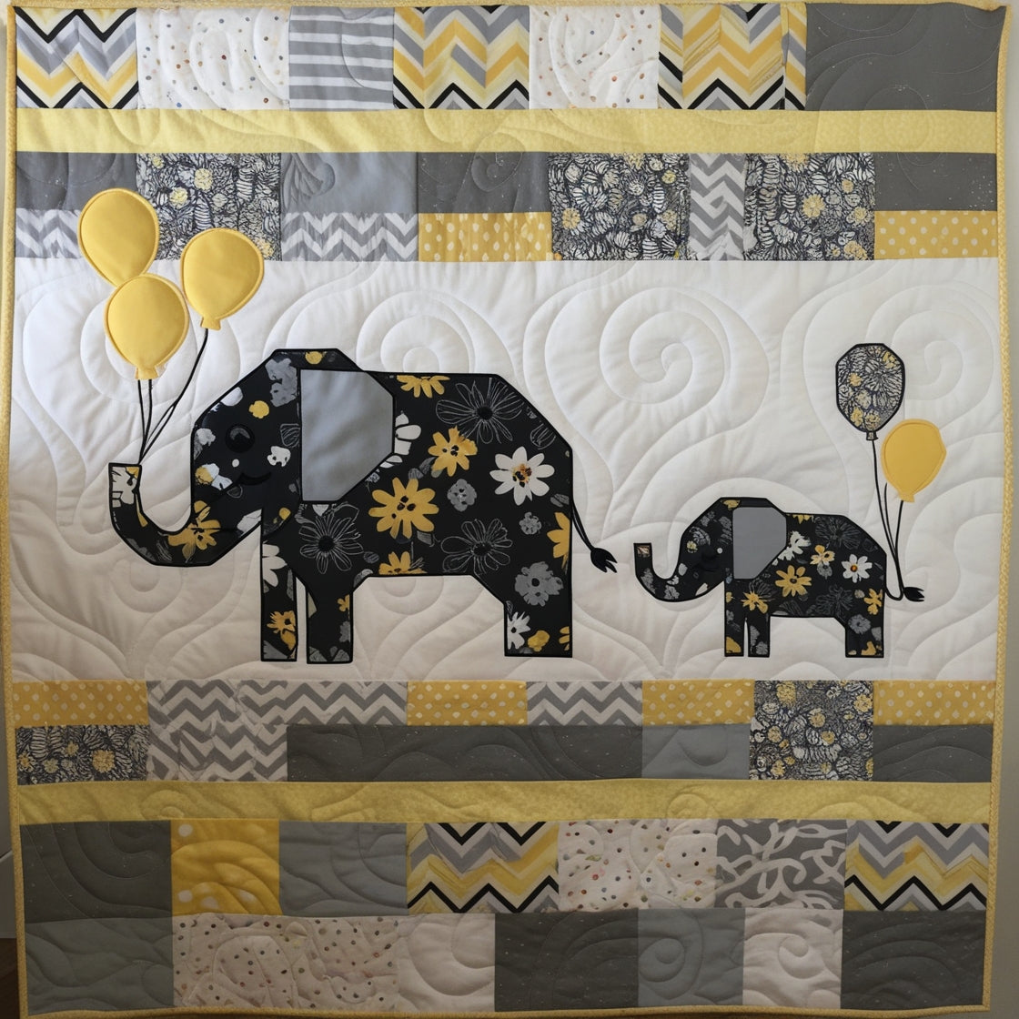 Elephant NTA151024015 Quilt Blanket