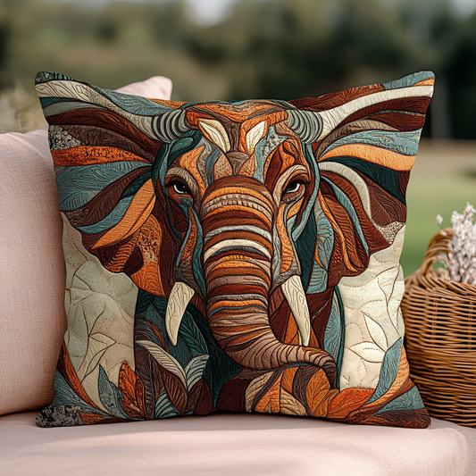 Elephant TAI281024307 Quilted Pillow Case