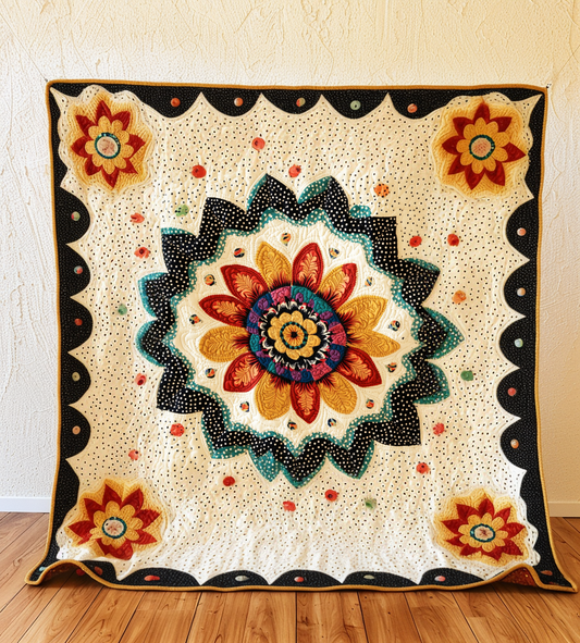 Flower DAI311024369 Quilt Blanket