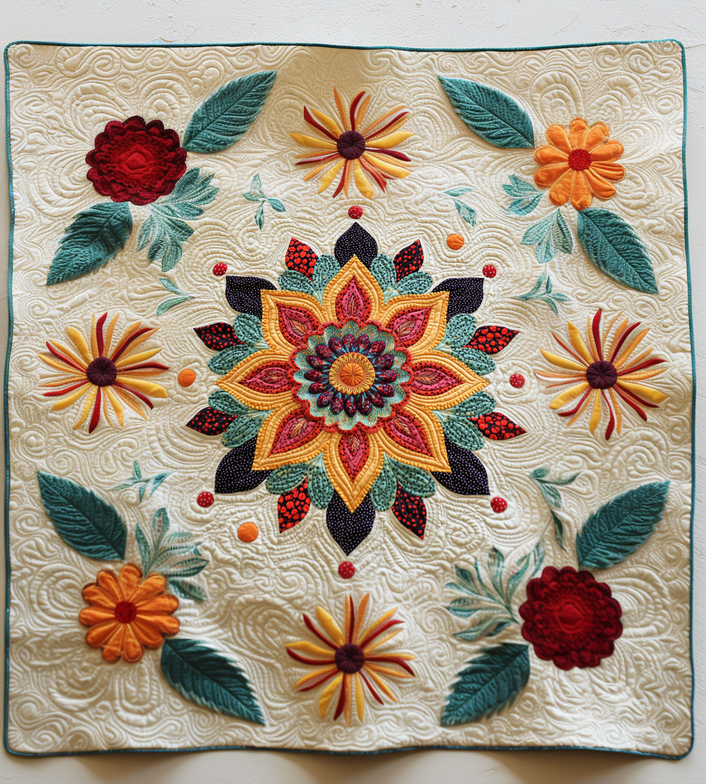 Flower DAI311024378 Quilt Blanket