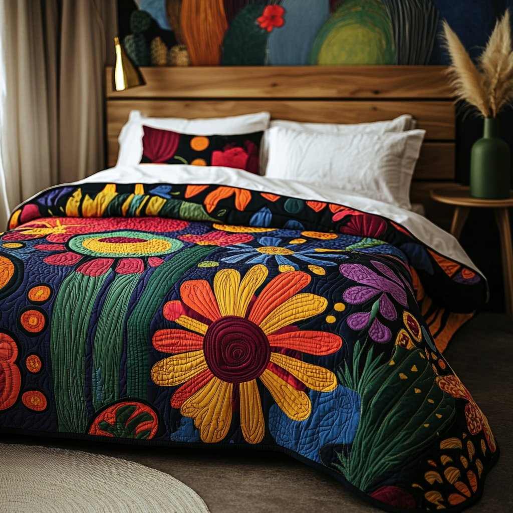 Flower Garden TAI041124364 Quilt Bedding Set