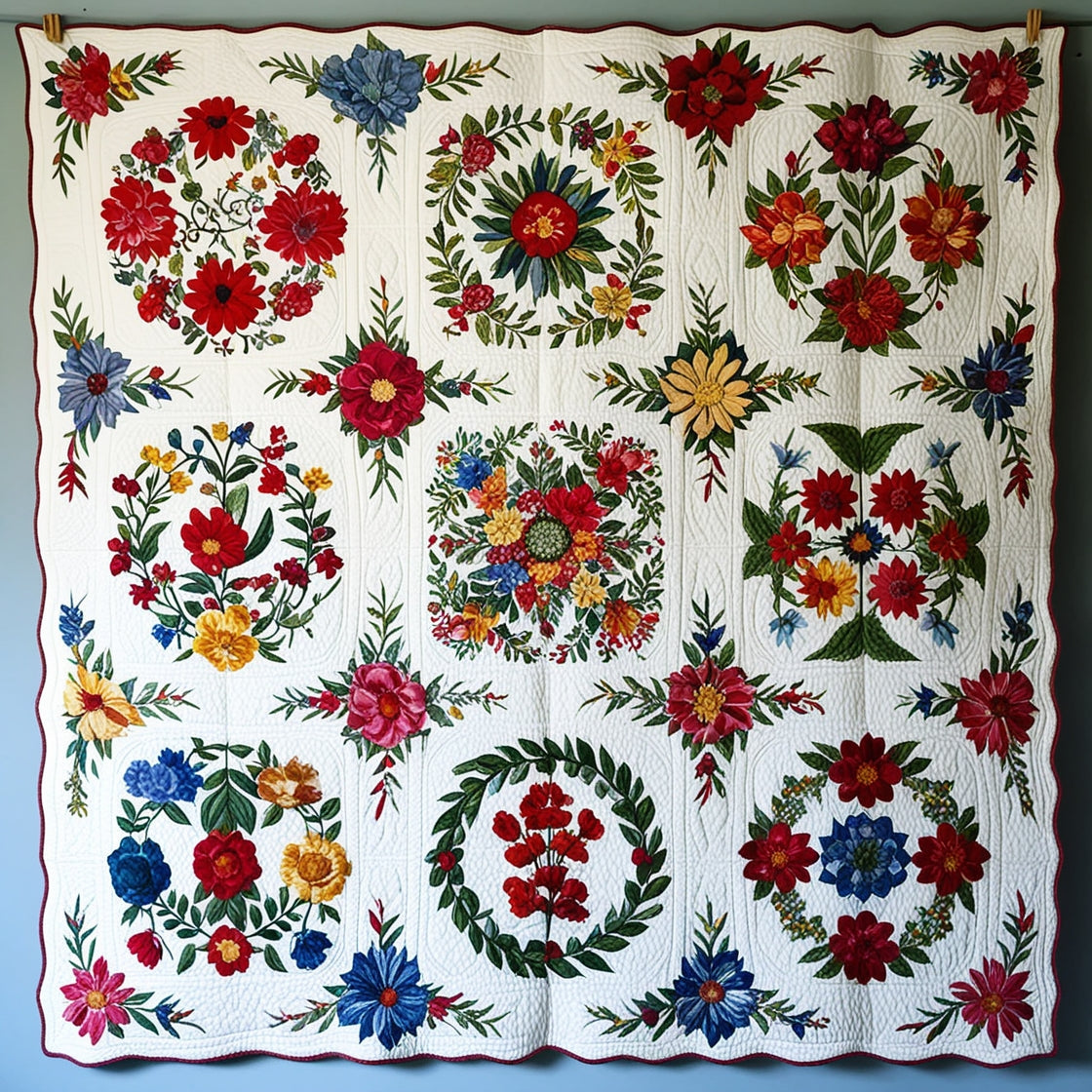 Flower NTA151024328 Quilt Blanket