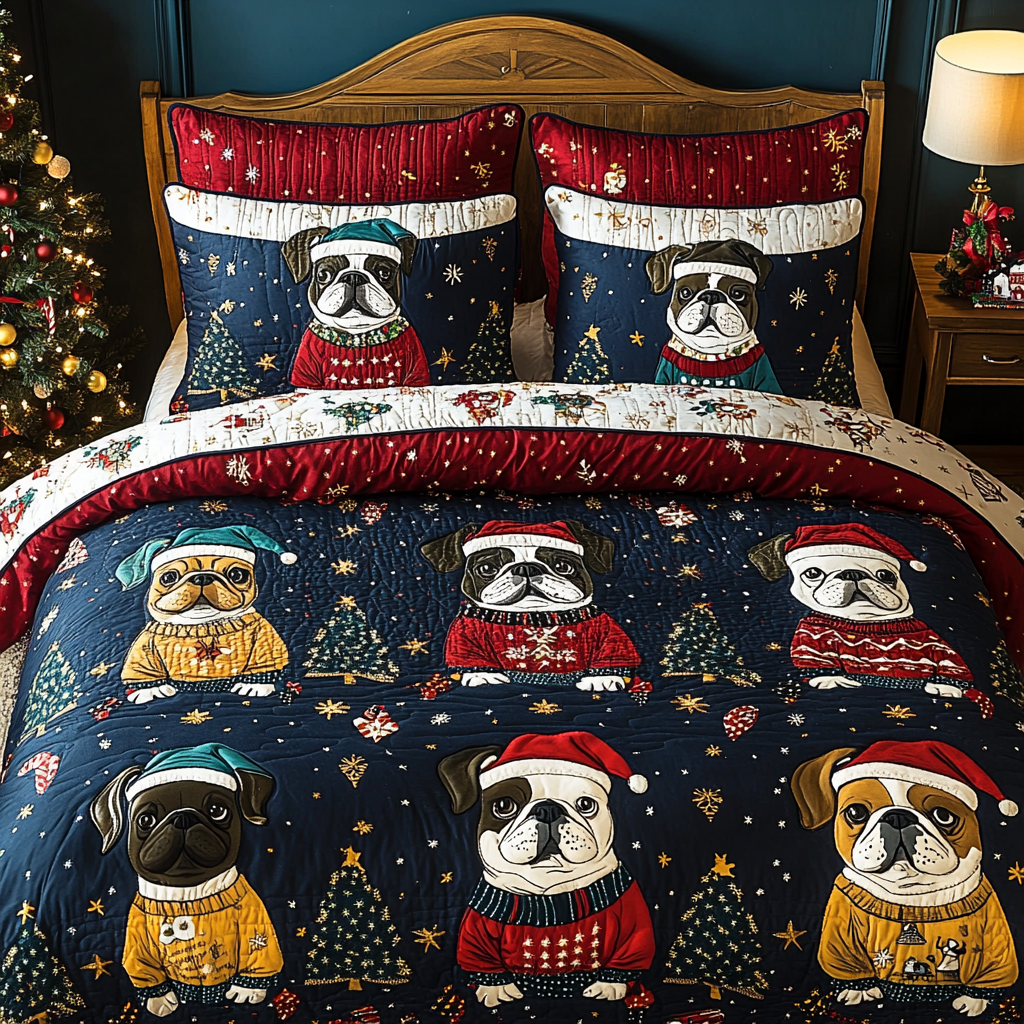 French Bulldog TAI041124141 Quilt Bedding Set