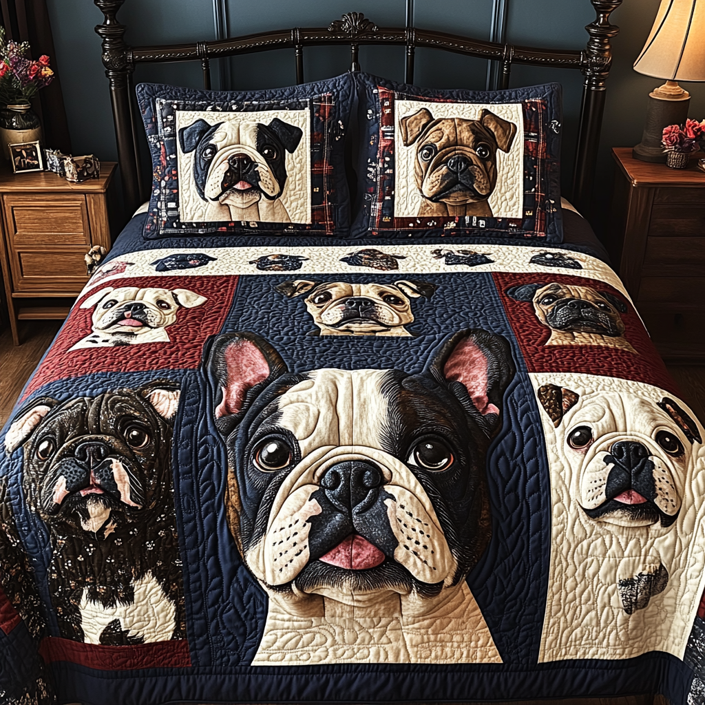 French Bulldog TAI041124356 Quilt Bedding Set