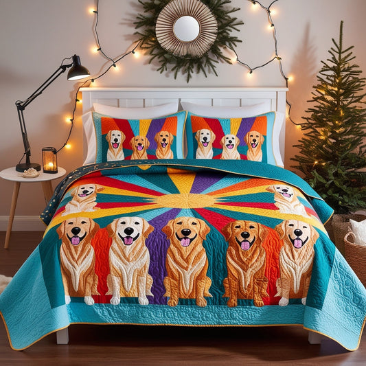 Golden Retriever NTA181024632 Quilt Bedding Set