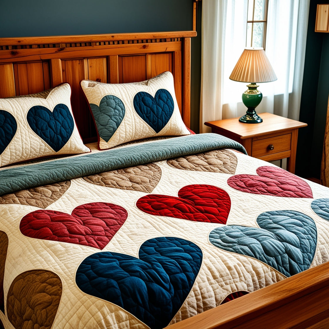 Heart NTA061124186 Quilt Bedding Set