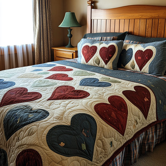 Heart TAI061124007 Quilt Bedding Set