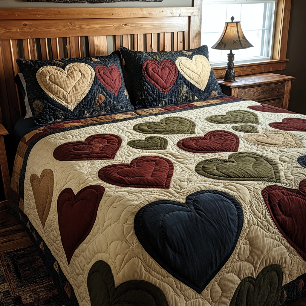 Heart TAI061124009 Quilt Bedding Set