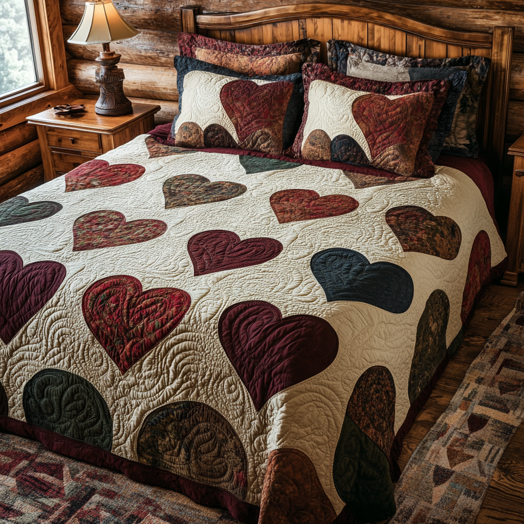 Heart TAI061124011 Quilt Bedding Set