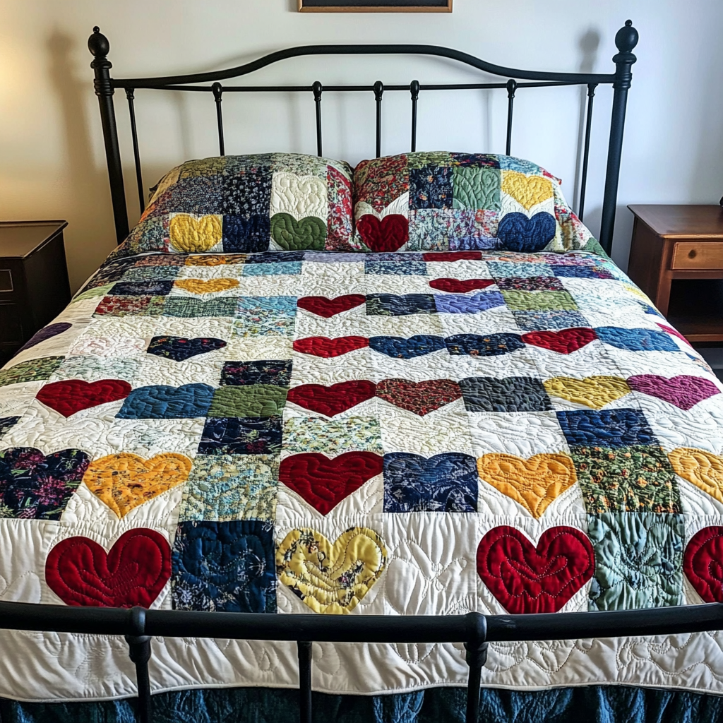 Heart TAI061124024 Quilt Bedding Set