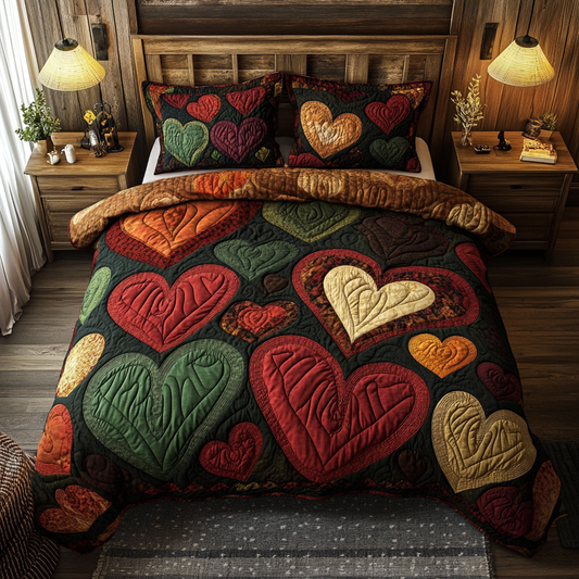 Heart TAI061124030 Quilt Bedding Set