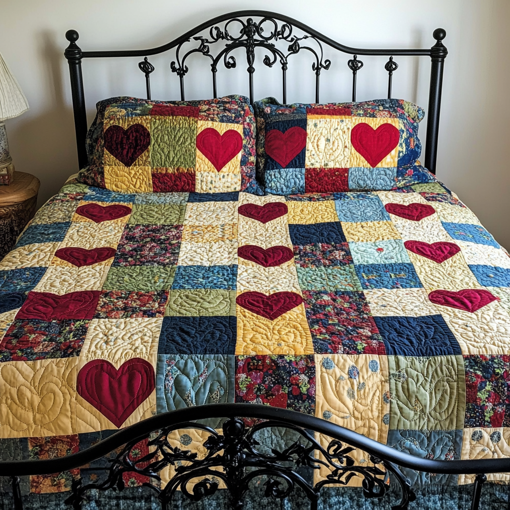 Heart TAI061124035 Quilt Bedding Set