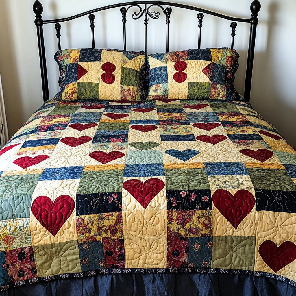 Heart TAI061124036 Quilt Bedding Set