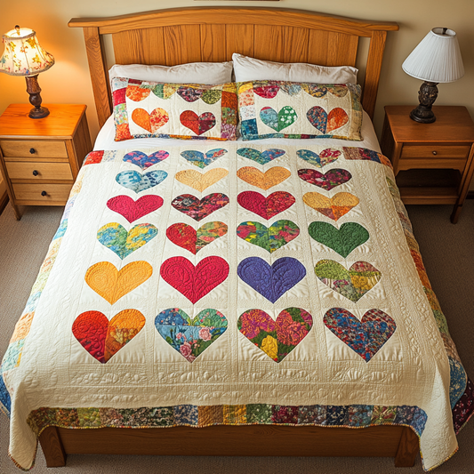 Heart TAI061124037 Quilt Bedding Set