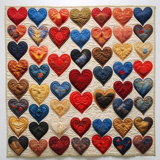 Hearts BL07112312 Quilt Blanket