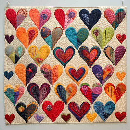 Hearts BL07112313 Quilt Blanket