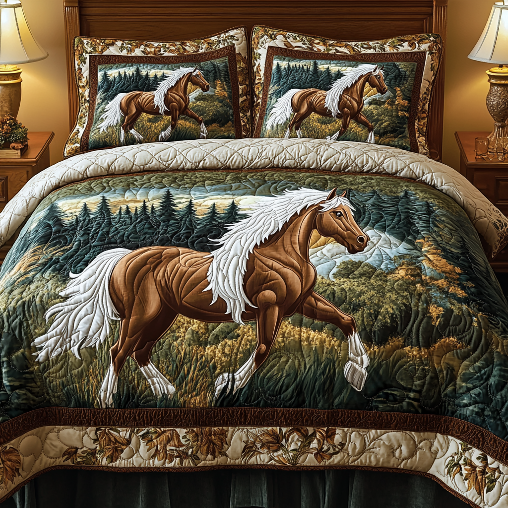 Majestic Horse TAI311024093 Quilt Bedding Set