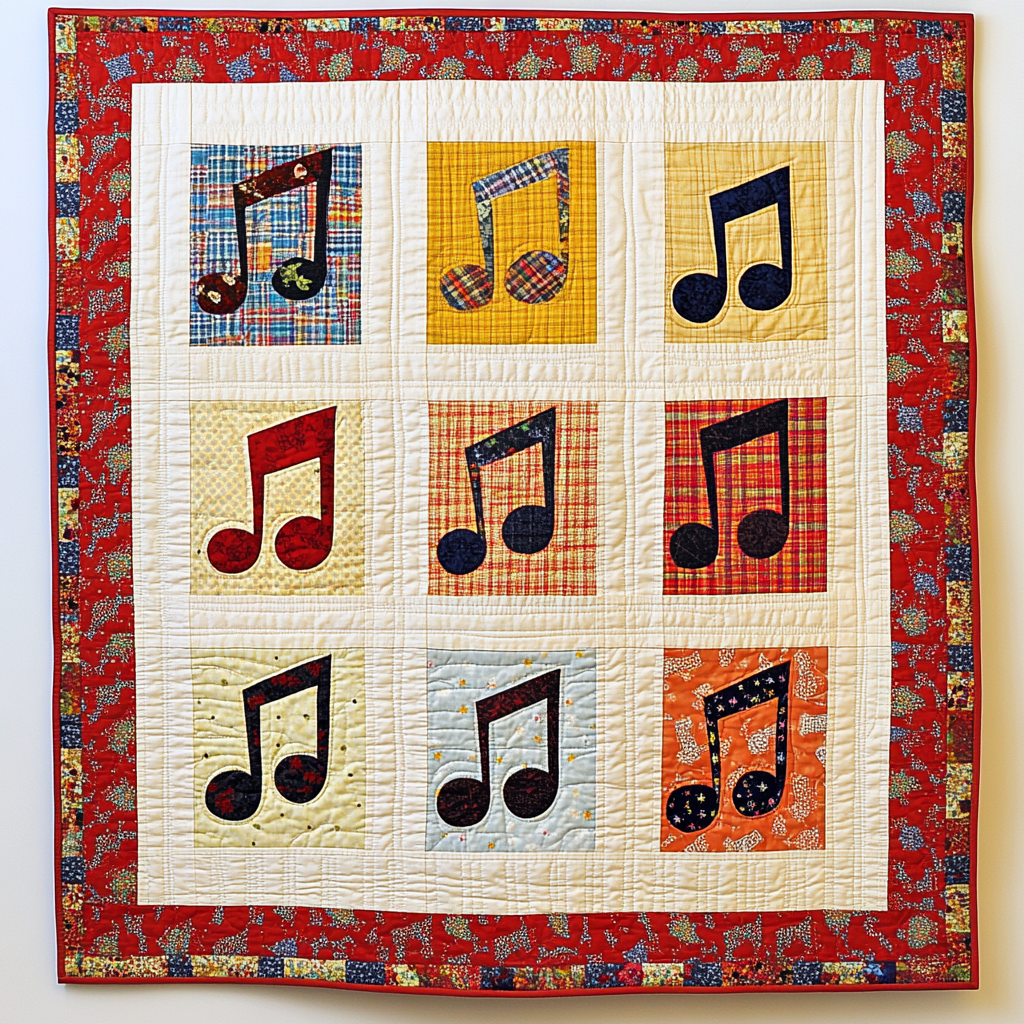 Music Note DAI311024355 Quilt Blanket