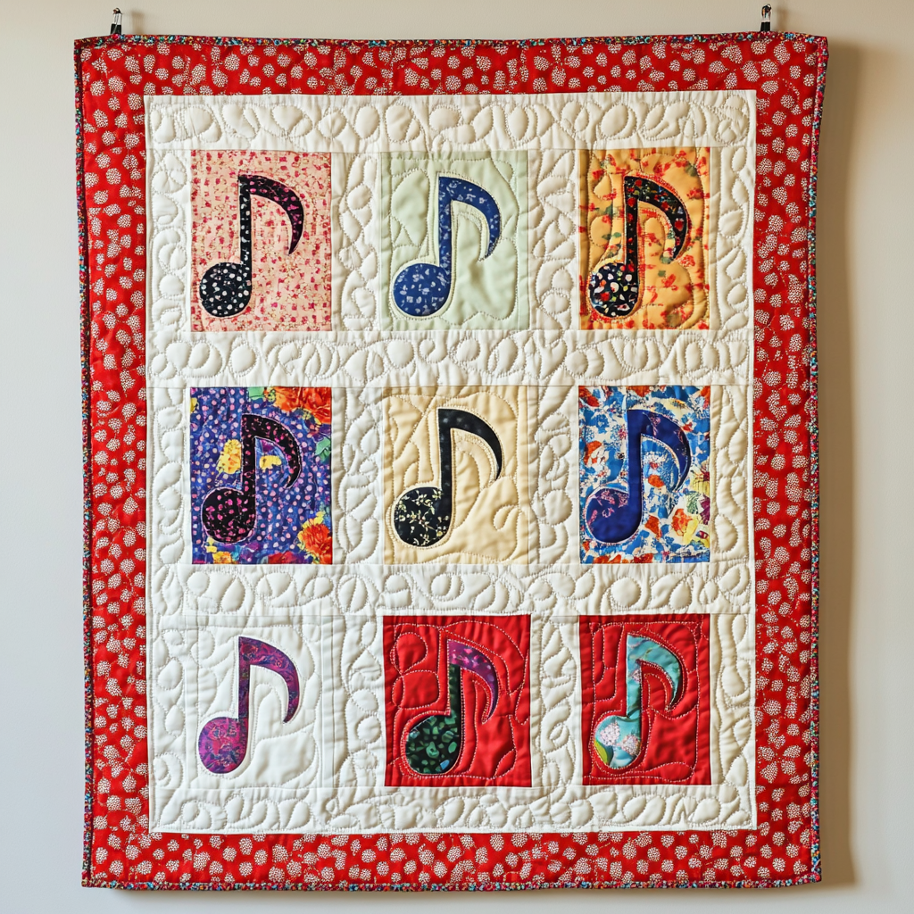 Music Note DAI311024356 Quilt Blanket