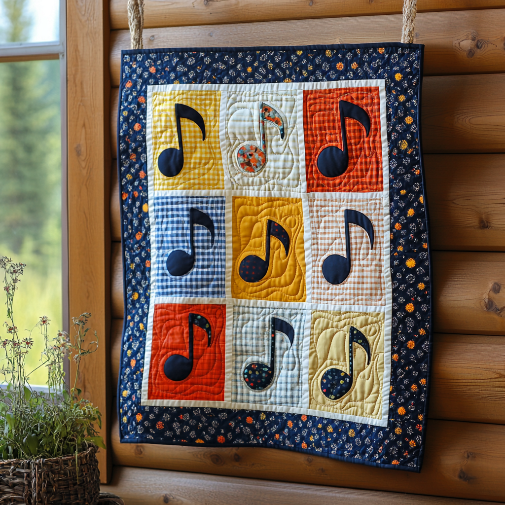 Music Note DAI311024357 Quilt Blanket