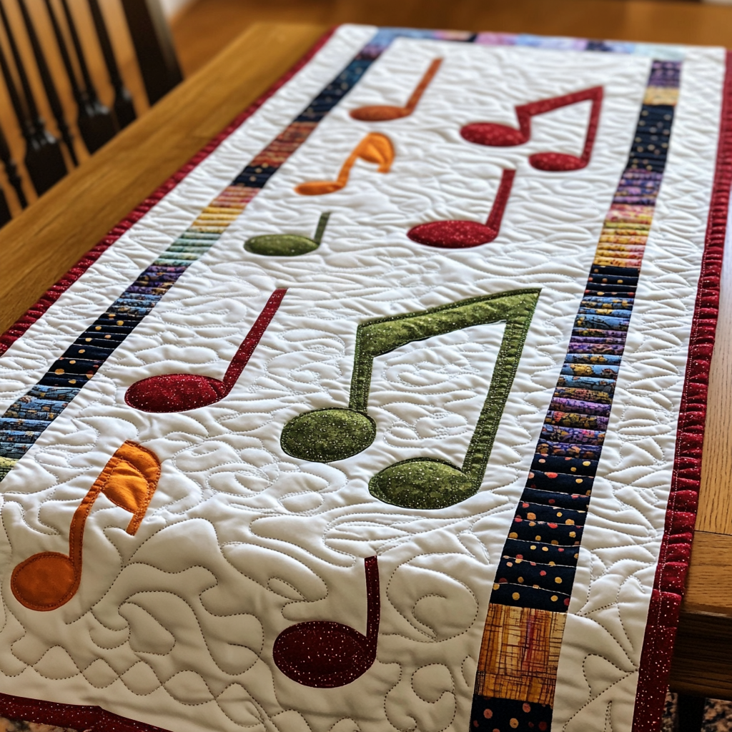 Music Note DAI311024420 Quilted Table Runner