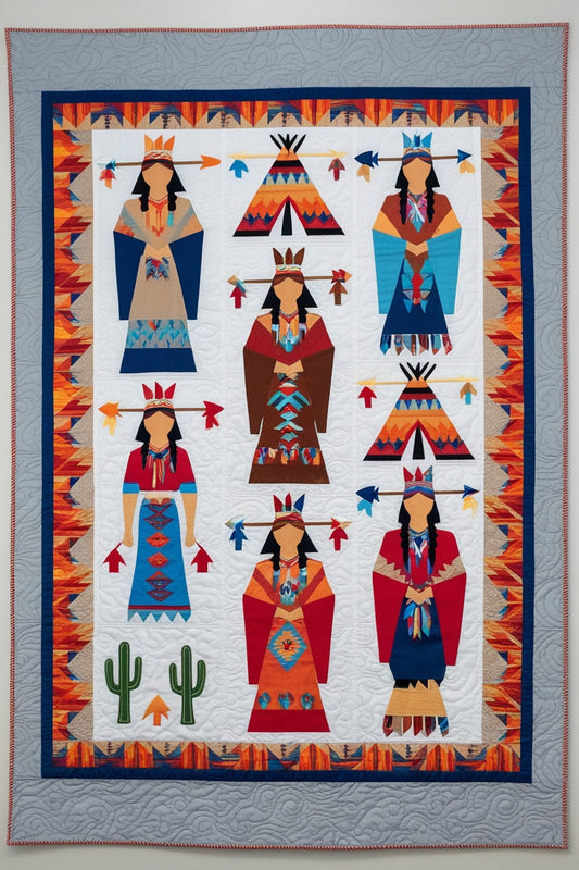 Native American NTA151024126 Quilt Blanket