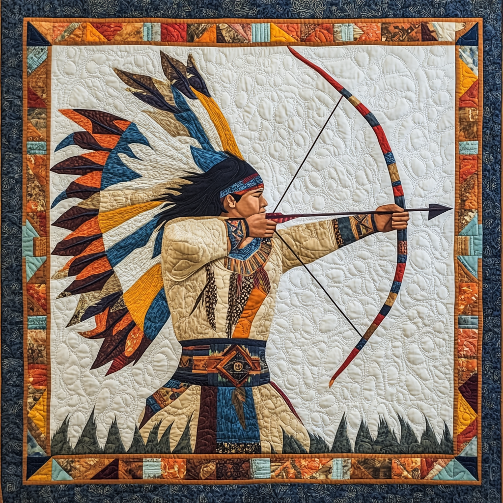 Native American Warrior DAI05112420 Quilt Blanket