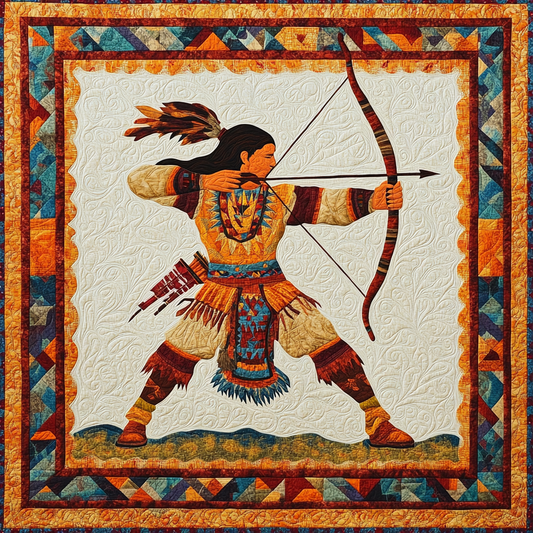 Native American Warrior DAI05112421 Quilt Blanket