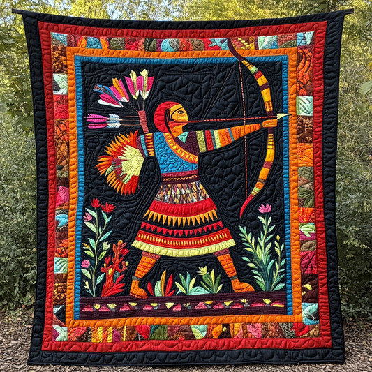 Native American Warrior DAI05112425 Quilt Blanket