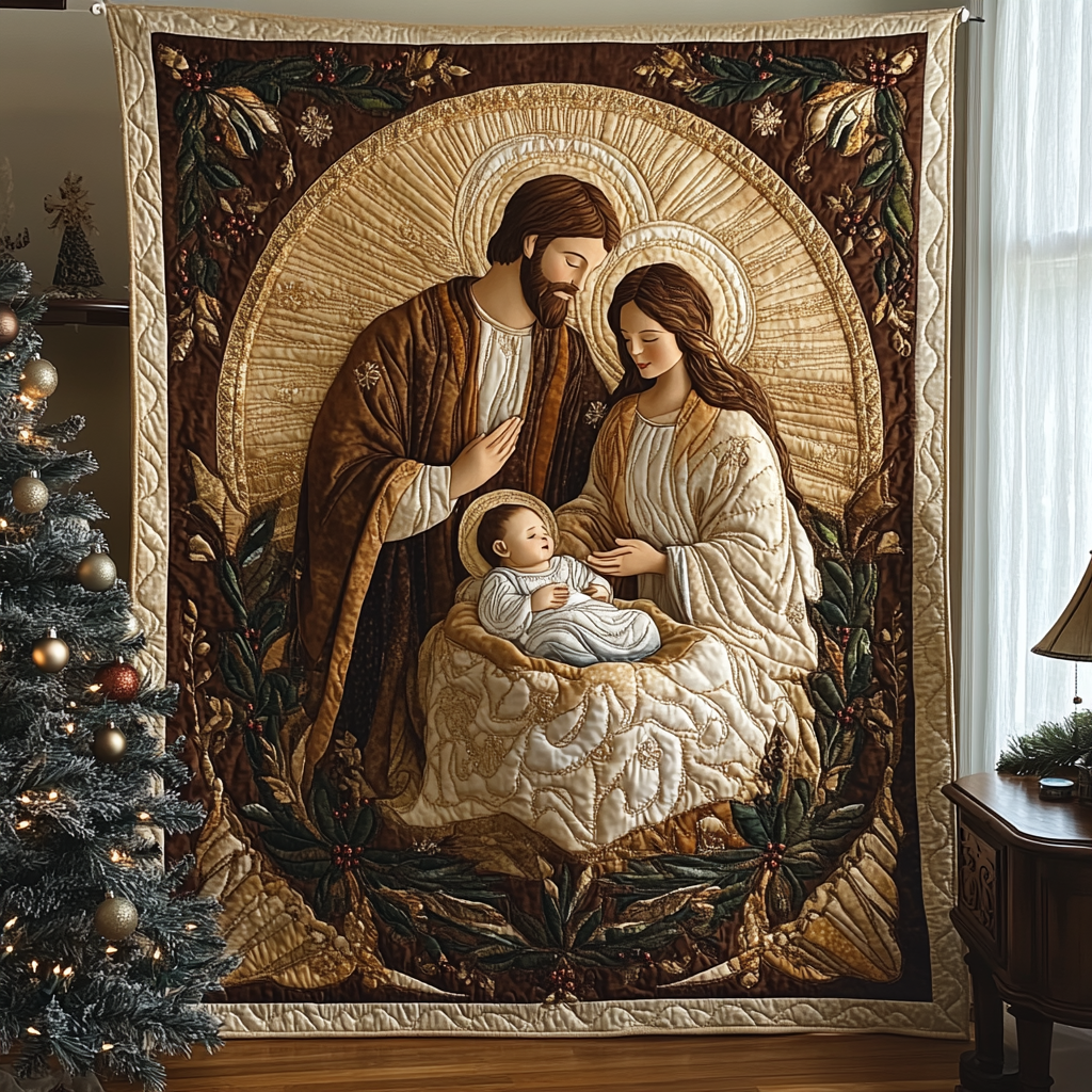 Nativity Scene TAI041124060 Quilt Blanket