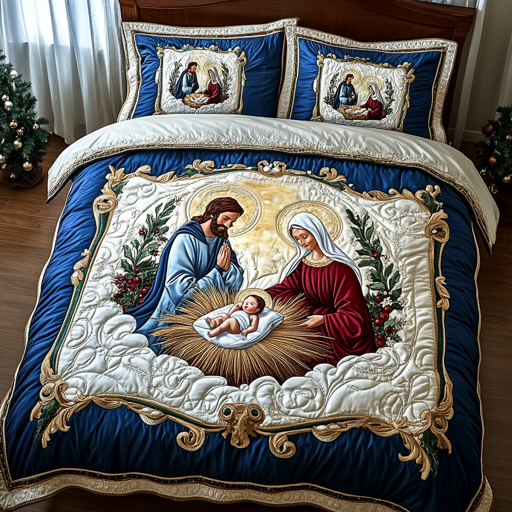 Nativity Scene TAI061124048 Quilt Bedding Set