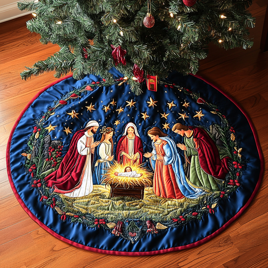 Nativity Scene TAI281024324 Quilted Tree Skirt