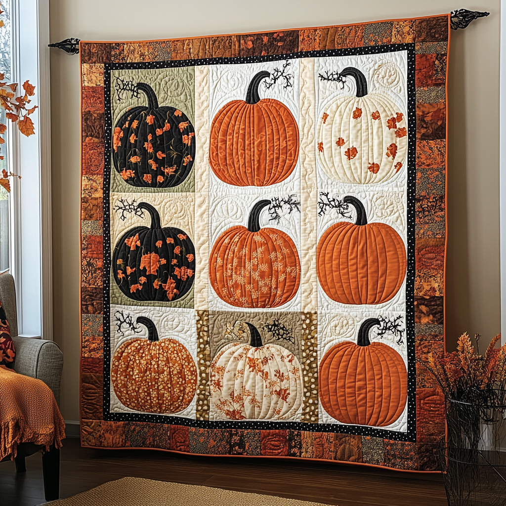 Pumpkin TAI311024320 Quilt Blanket