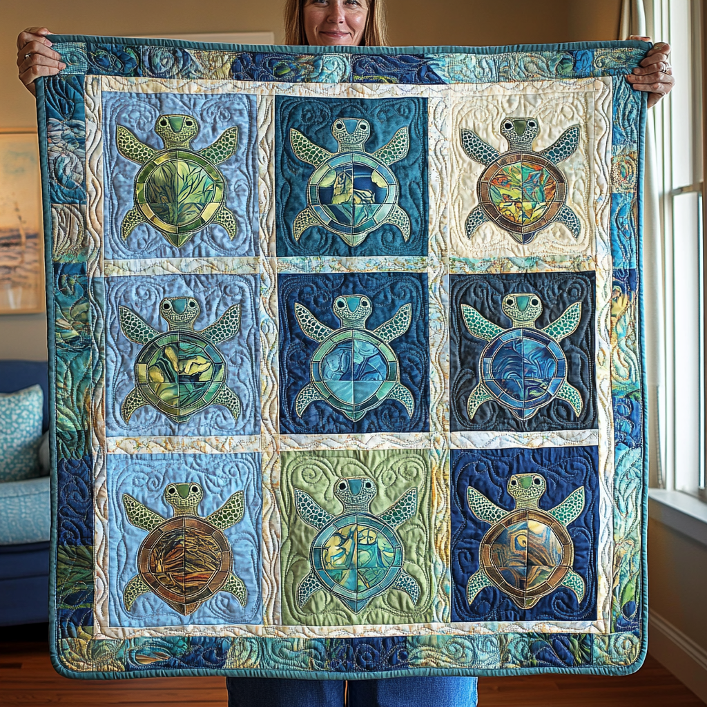 Sea Turtle TAI041124080 Quilt Blanket