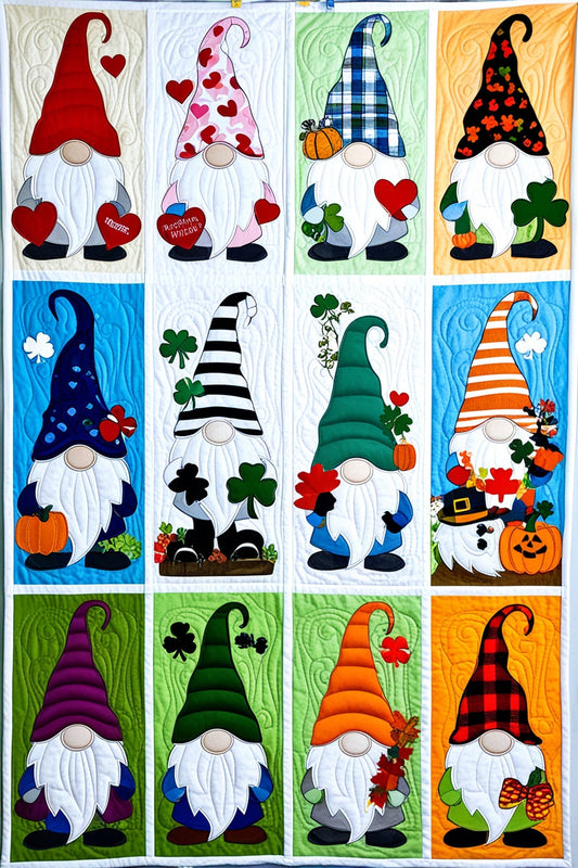 Season Gnomes NTA151024129 Quilt Blanket