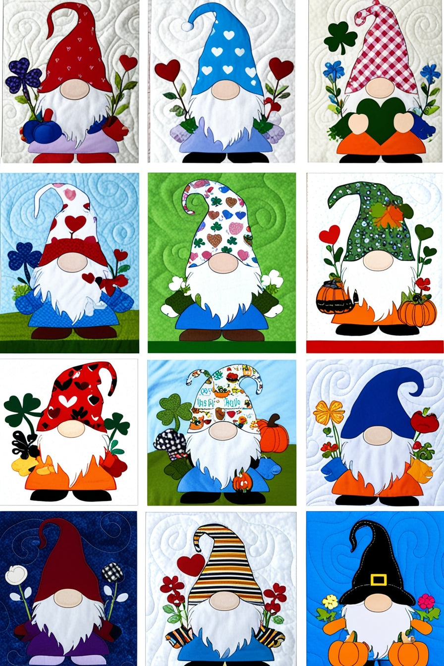 Season Gnomes NTA151024135 Quilt Blanket