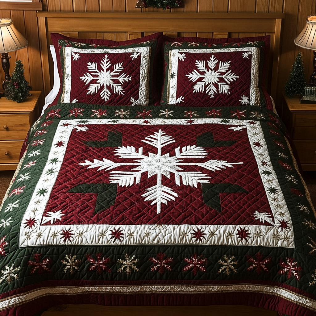 Snowflake TAI061124089 Quilt Bedding Set – Alpha Quilt