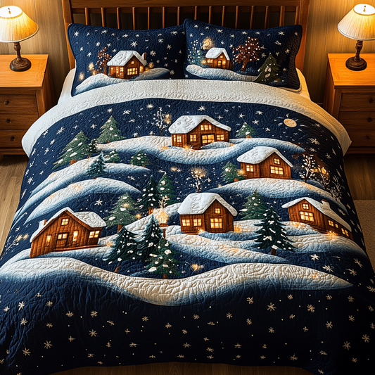 Snowy Village TAI041124222 Quilt Bedding Set