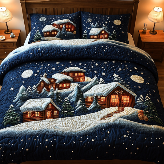 Snowy Village TAI041124223 Quilt Bedding Set