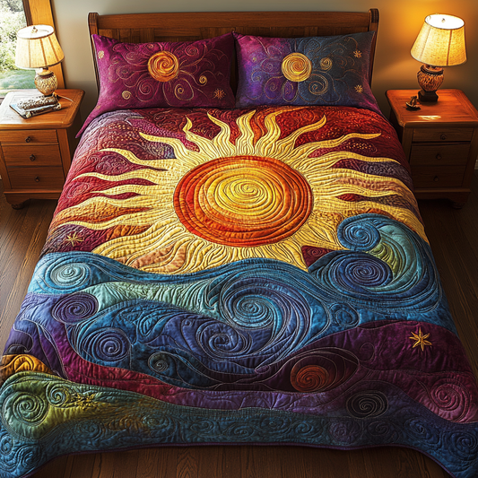 Sun And Wave TAI041124395 Quilt Bedding Set