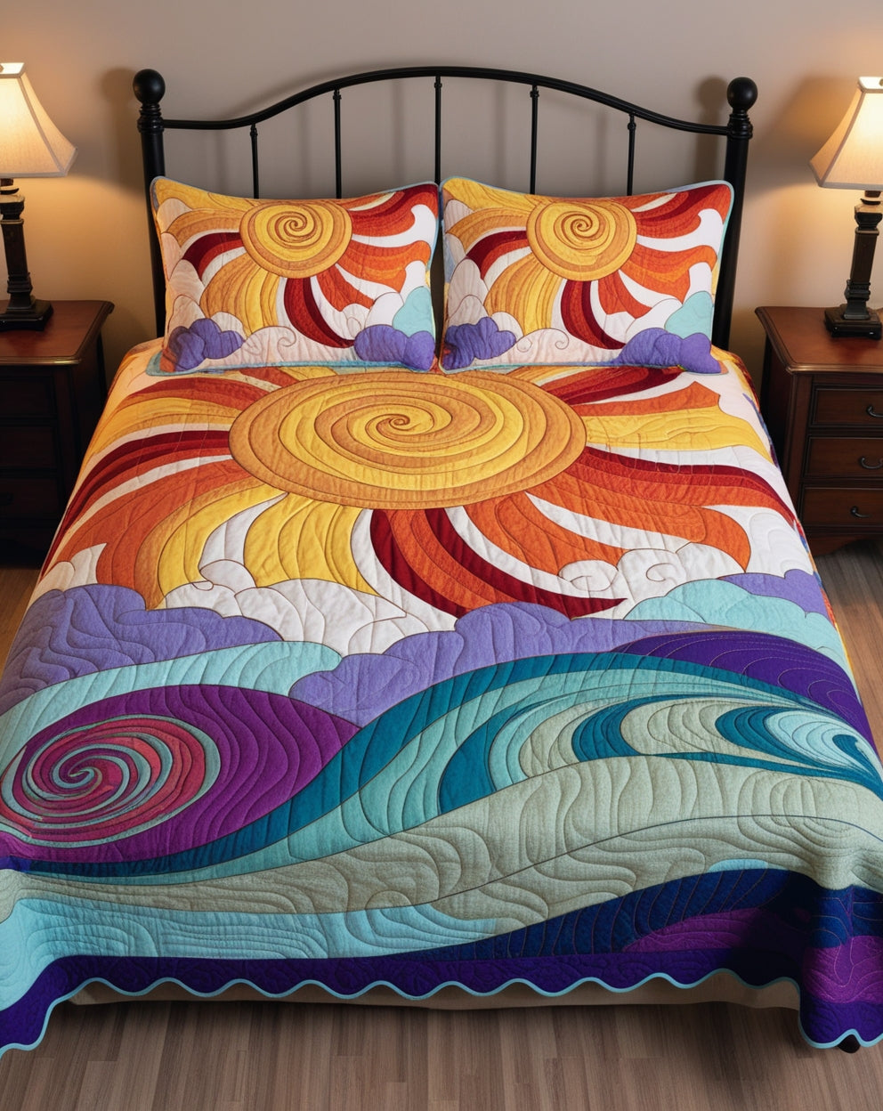 Sunshine By The Sea NTA281024275 Quilt Bedding Set