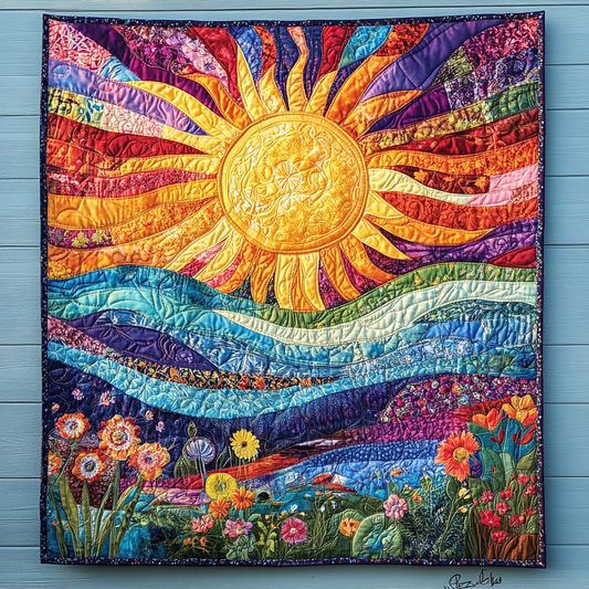 Sunshine In The Garden TAI311024288 Quilt Blanket