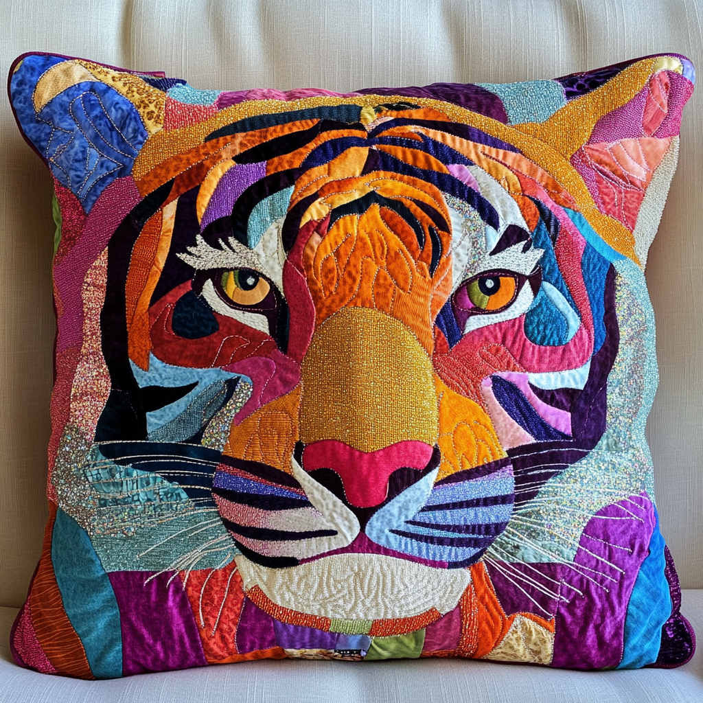 Tiger DAI05112487 Quilted Pillow Case