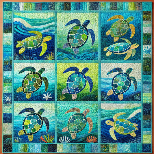 Turtle NTA281024372 Quilt Blanket