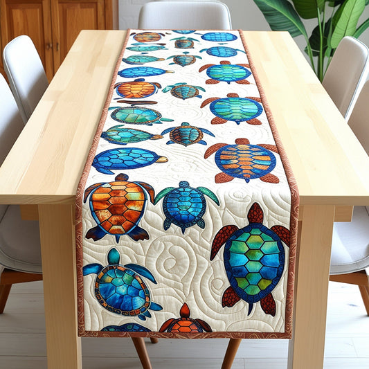 Turtle NTA311024246 Quilted Table Runner