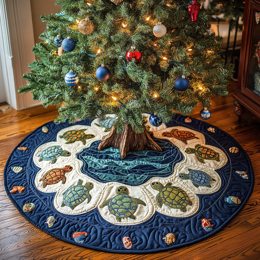 Turtle TAI041124540 Quilted Tree Skirt