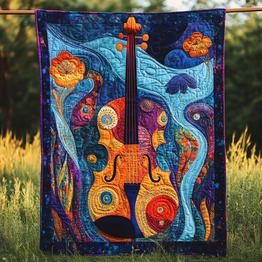 Violin DAI311024335 Quilt Blanket