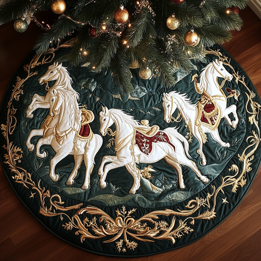 White Horse TAI041124469 Quilted Tree Skirt