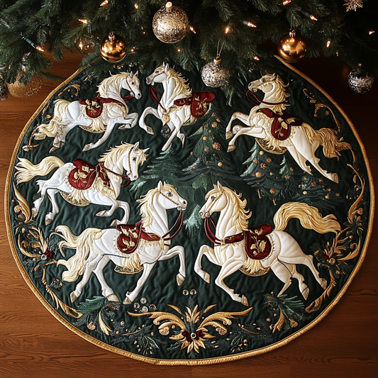 White Horse TAI041124479 Quilted Tree Skirt