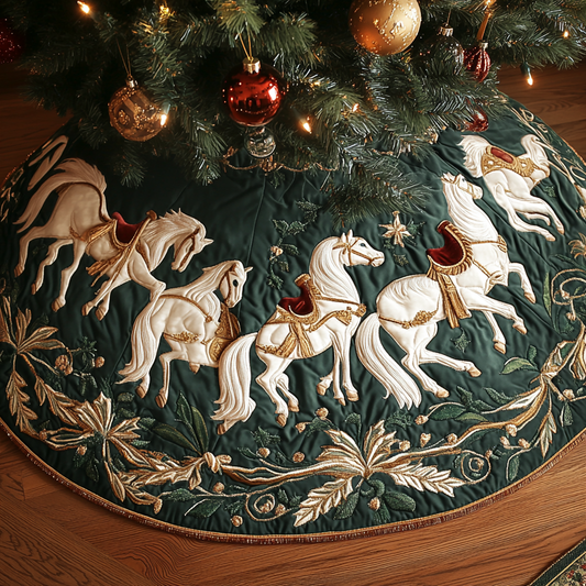 White Horse TAI041124503 Quilted Tree Skirt